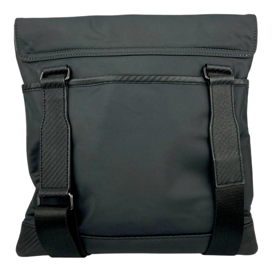 ダンヒル ■美品■ シャーシ スーパーライト バッグ ショルダー カバン ナイロン レザー グレー ブラック L3N164A【687389】5 |  | 01