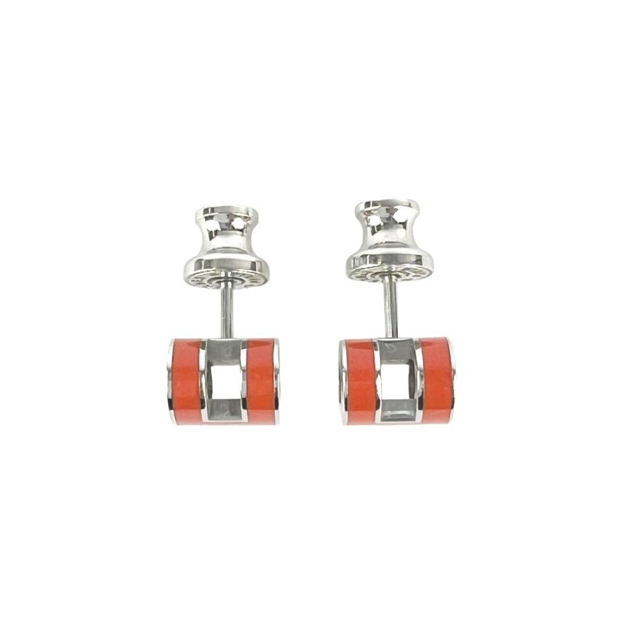 エルメス ■美品■ ミニ ポップアッシュ ピアス アクセサリー SS オレンジ シルバー 箱 【688089】8 |  | 04