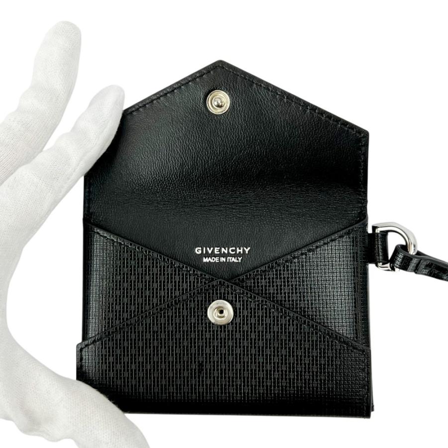 ジバンシー ■新同■ クラシック 4G カード コインケース  財布 小物 ストラップ付 レザー ブラック 【688249】14 |  | 06