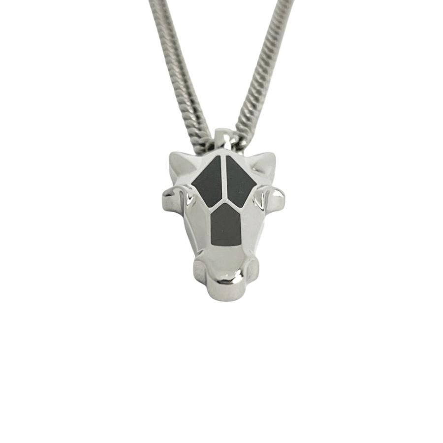 エルメス ■美品■ デストリエ ホーンヘッド ネックレス アクセサリー SS シルバー ブラック 箱 【688799】8 |  | 04