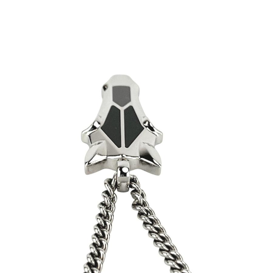 エルメス ■美品■ デストリエ ホーンヘッド ネックレス アクセサリー SS シルバー ブラック 箱 【688799】8 |  | 05