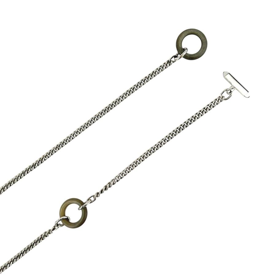 エルメス ■美品■ デストリエ ホーンヘッド ネックレス アクセサリー SS シルバー ブラック 箱 【688799】8 |  | 08