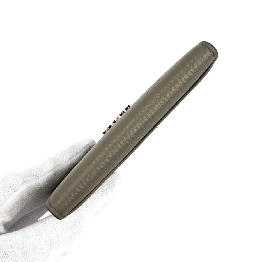 ミュウミュウ ■美品■ カードケース 名刺入れ パスケース ロゴ 小物 レザー グレージュ 5MF031【689390】14 |  | 04