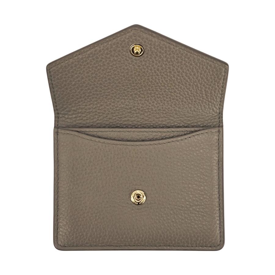ミュウミュウ ■美品■ カードケース 名刺入れ パスケース ロゴ 小物 レザー グレージュ 5MF031【689390】14 |  | 06