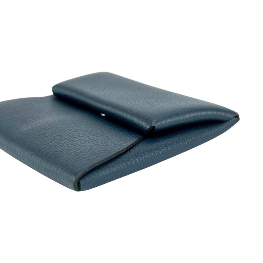 エルメス ■美品■ バスティア ヴェルソ コインケース コンパクト ウォレット 財布 エバーカラー ネイビー ブルー B刻 箱 【689406】5 |  | 03