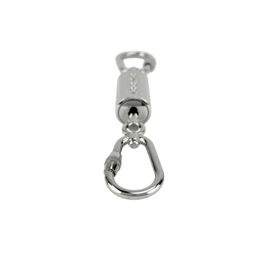 グッチ ■未使用■ ダブル カラビナ キーリング キーホルダー チャーム ロゴ ファッション SS シルバー 箱 【689505】5 |  | 02