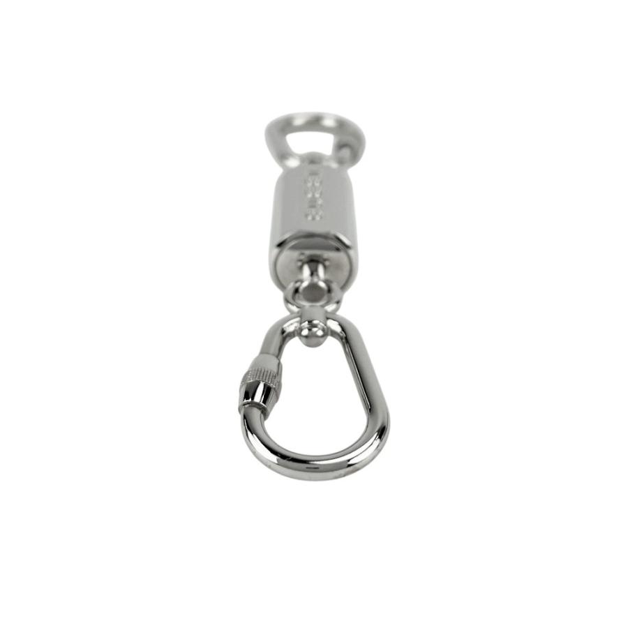 グッチ ■未使用■ ダブル カラビナ キーリング キーホルダー チャーム ロゴ ファッション SS シルバー 箱 【689505】5 |  | 03