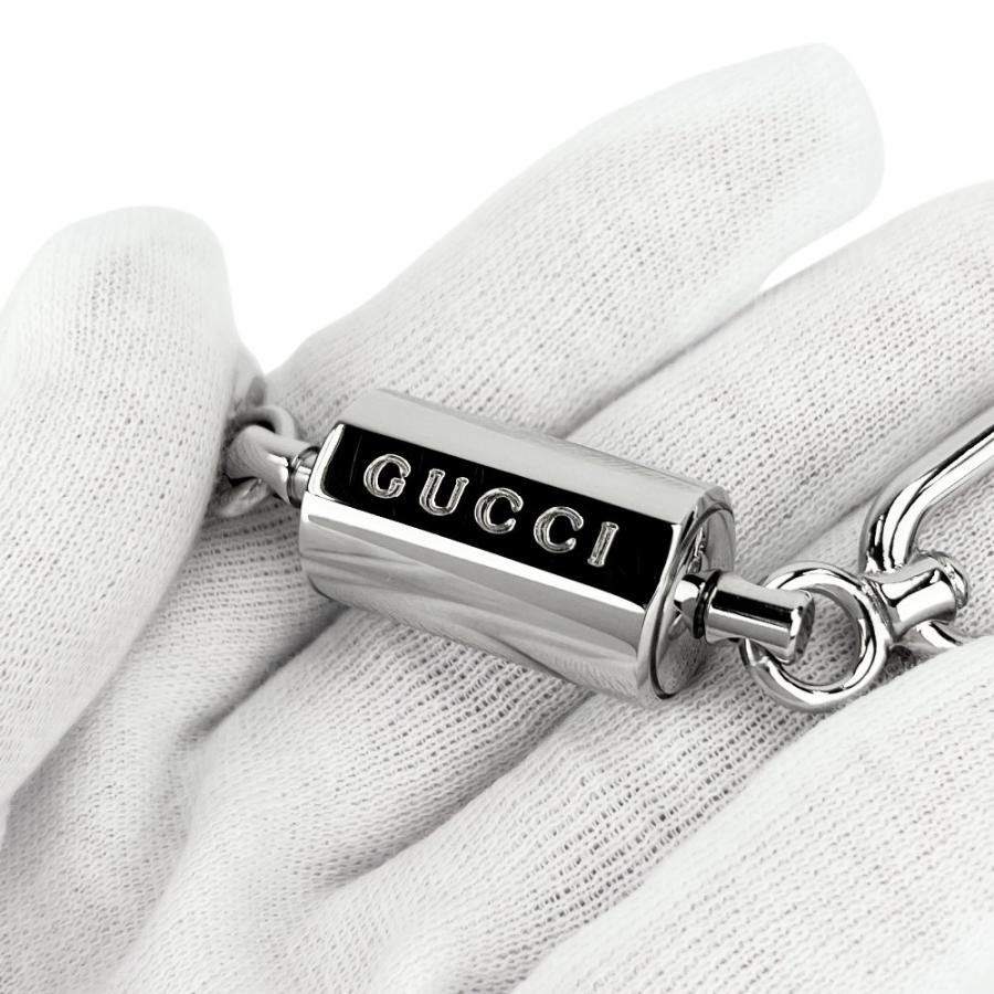 グッチ ■未使用■ ダブル カラビナ キーリング キーホルダー チャーム ロゴ ファッション SS シルバー 箱 【689505】5 |  | 08