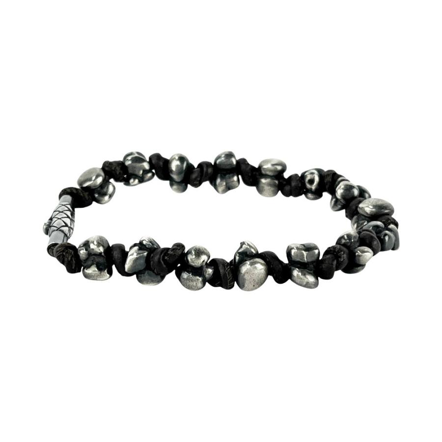 ボッテガヴェネタ ■美品■ ビーズ ブレスレット アクセサリー SV925 シルバー【689536】13 |  | 02