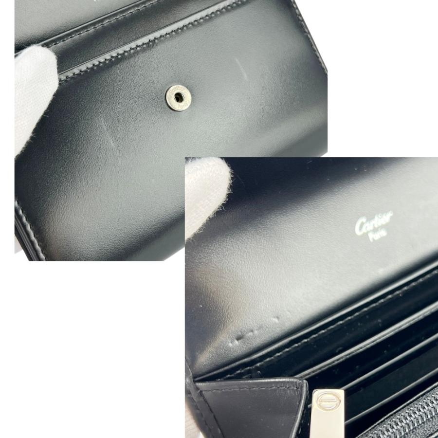 カルティエ ■新同■ ラブコレクション 二つ折り 財布 コンパクト ウォレット レザー ブラック 箱 【690730】11 |  | 07