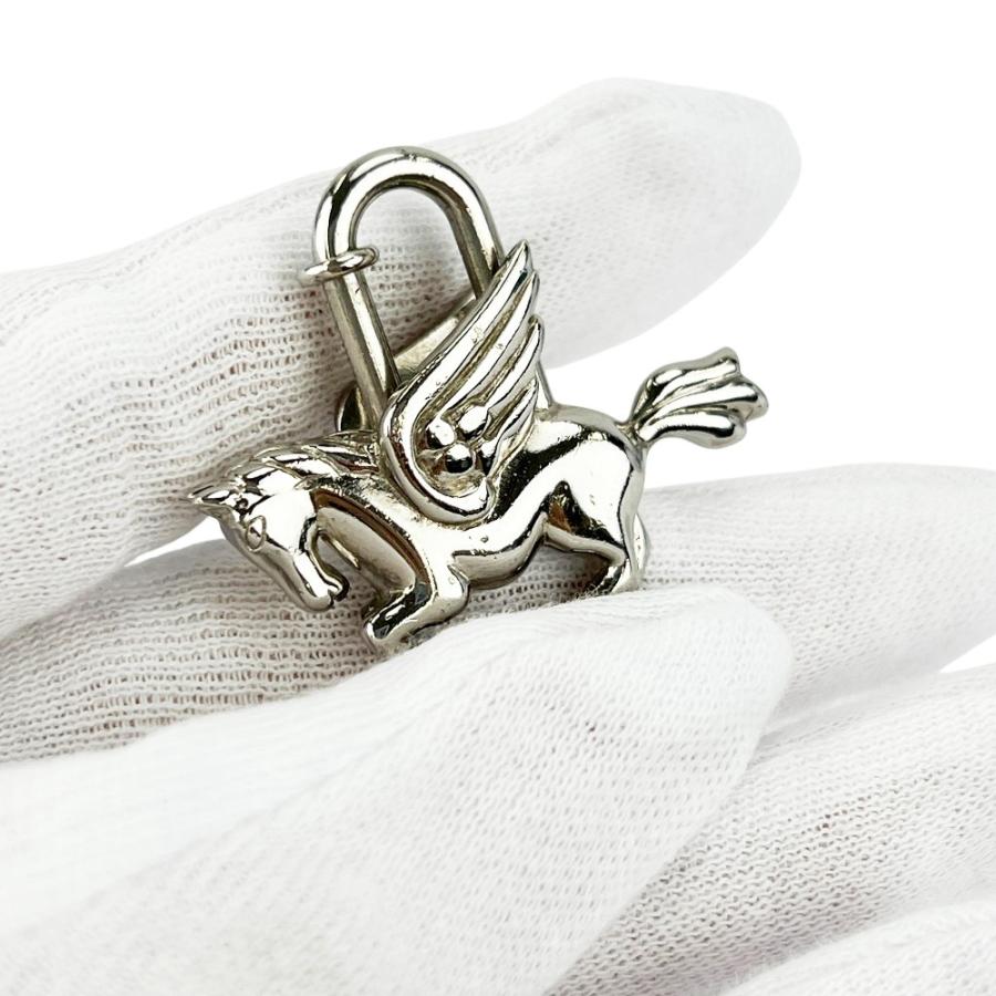 エルメス ■美品■ ペガサス カデナ バッグ チャーム キーホルダー SS シルバー 【691133】11 |  | 06