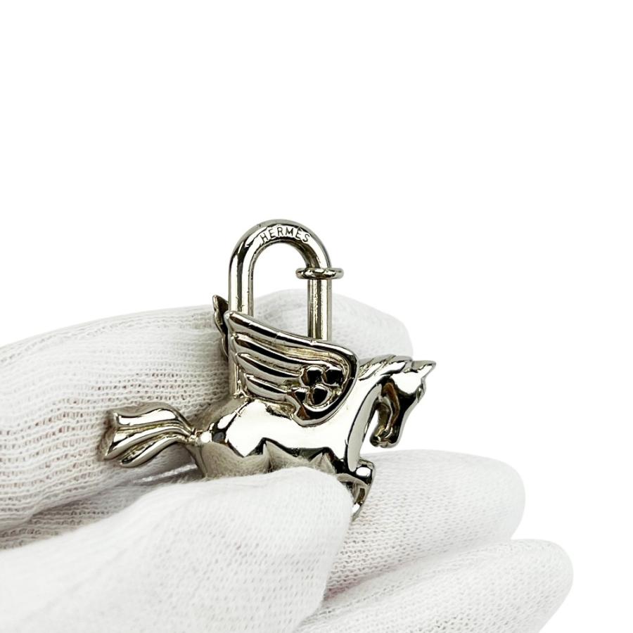 エルメス ■美品■ ペガサス カデナ バッグ チャーム キーホルダー SS シルバー 【691133】11 |  | 08
