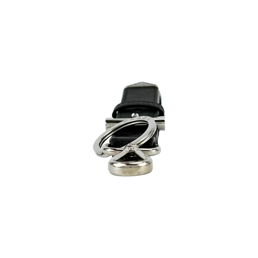 プラダ ■中古■ トライアングル ロゴ キーリング キーホルダー サフィアーノ SS ブラック 【691164】11 |  | 05