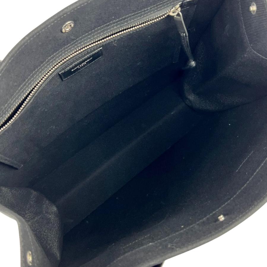 サンローラン ■新同■ リヴ ゴーシュ ラージ トート バッグ カバン キャンバス レザー ブラック 632539 96N9E 【692802】5 |  | 06