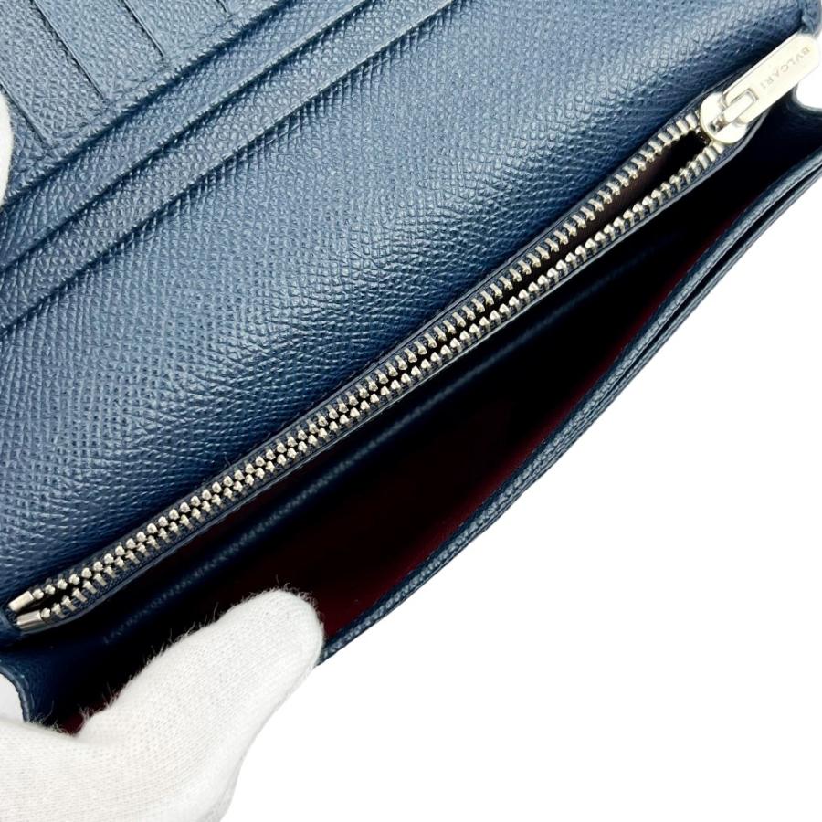 ブルガリ ■新同■ BB MAN 長財布 財布 ロング ウォレット 札入れ 小銭入れ レザー ネイビー 283811 箱 【693557】5 |  | 06