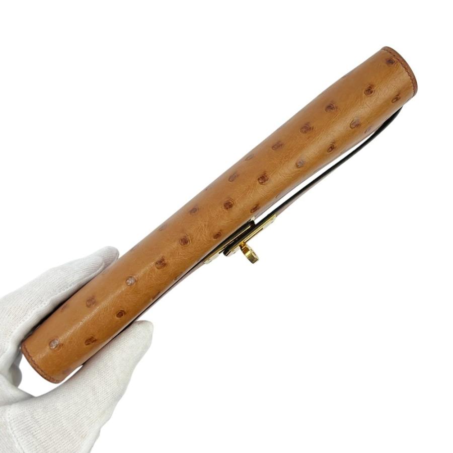 エルメス ■中古■ ケリーウォレット 長財布 オーストリッチ GP チェスナッツ ゴールド金具 C刻 【694134】8 |  | 04