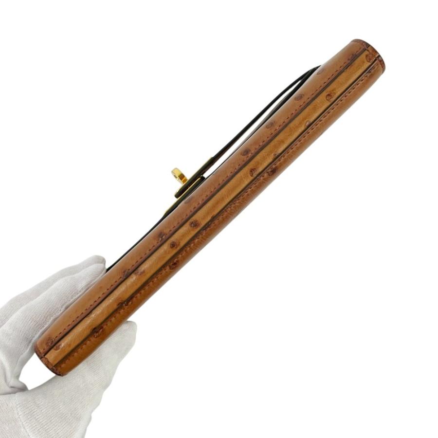 エルメス ■中古■ ケリーウォレット 長財布 オーストリッチ GP チェスナッツ ゴールド金具 C刻 【694134】8 |  | 05