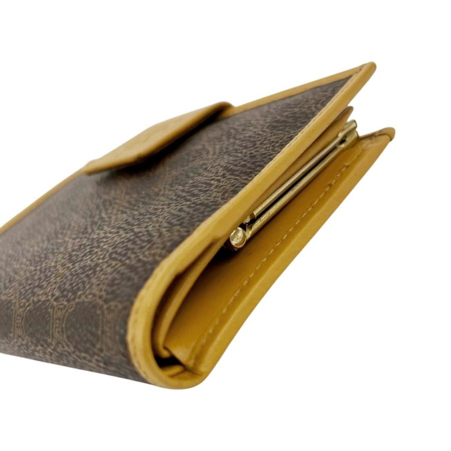セリーヌ ■中古■ マカダム 二つ折り 財布 ウォレット がま口 コインケース 小銭入れ PVC ブラウン 【695278】8 |  | 03