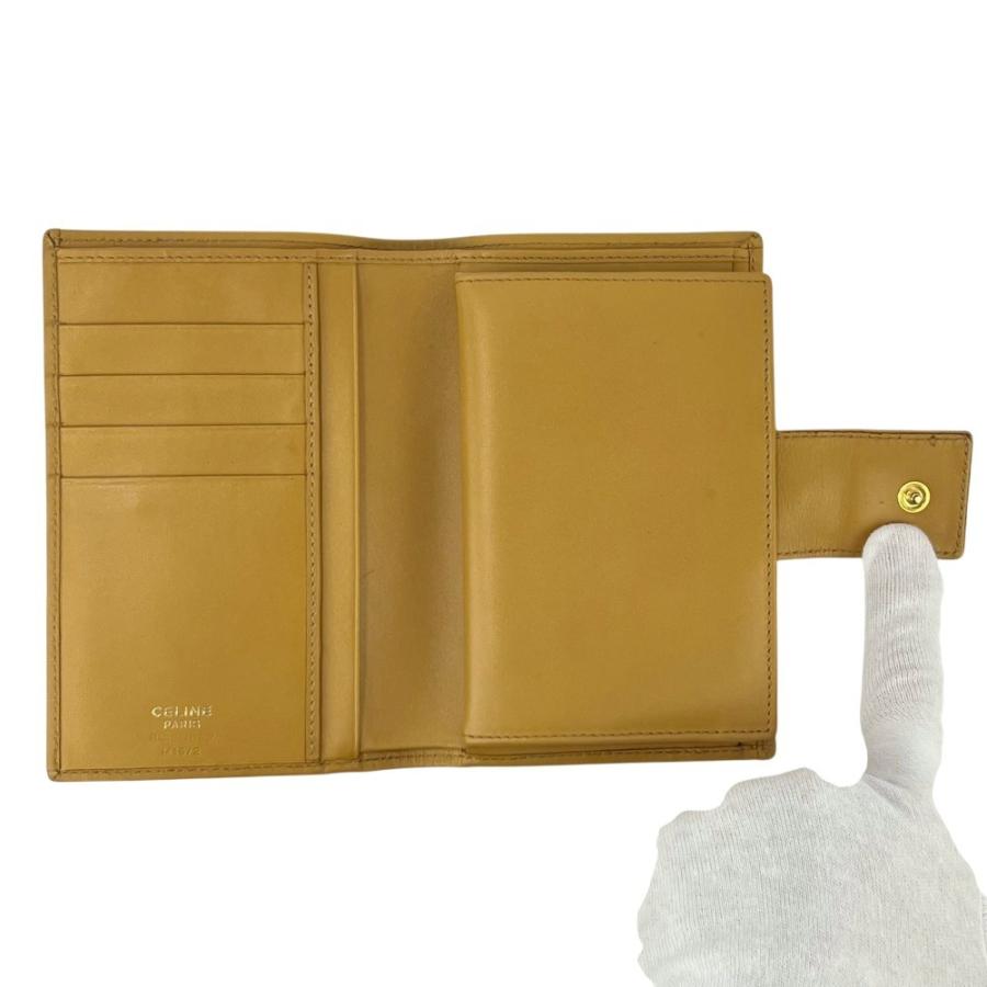 セリーヌ ■中古■ マカダム 二つ折り 財布 ウォレット がま口 コインケース 小銭入れ PVC ブラウン 【695278】8 |  | 06
