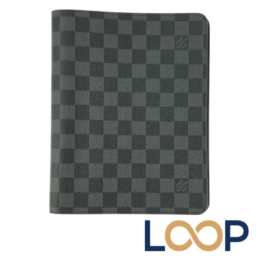 ルイヴィトン ■美品■ アジェンダ ビューロー 手帳カバー ネーム入り ダミエ グラフィット ブラック R20974 【695445】8 | 