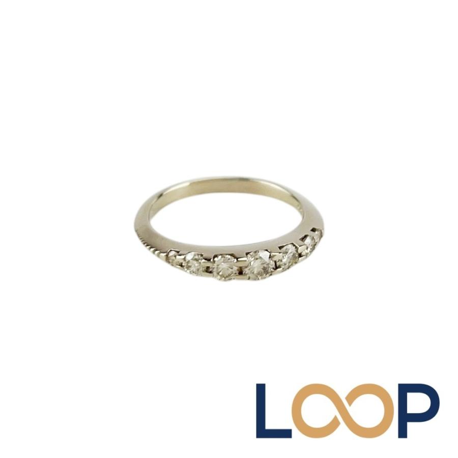 カシケイ ■新同■磨き済■ ネイキッド リング 指輪 アクセサリー 7PD D0.55ct K18 WG750 ホワイトゴールド #11 約2.6g 【696909】11 | 