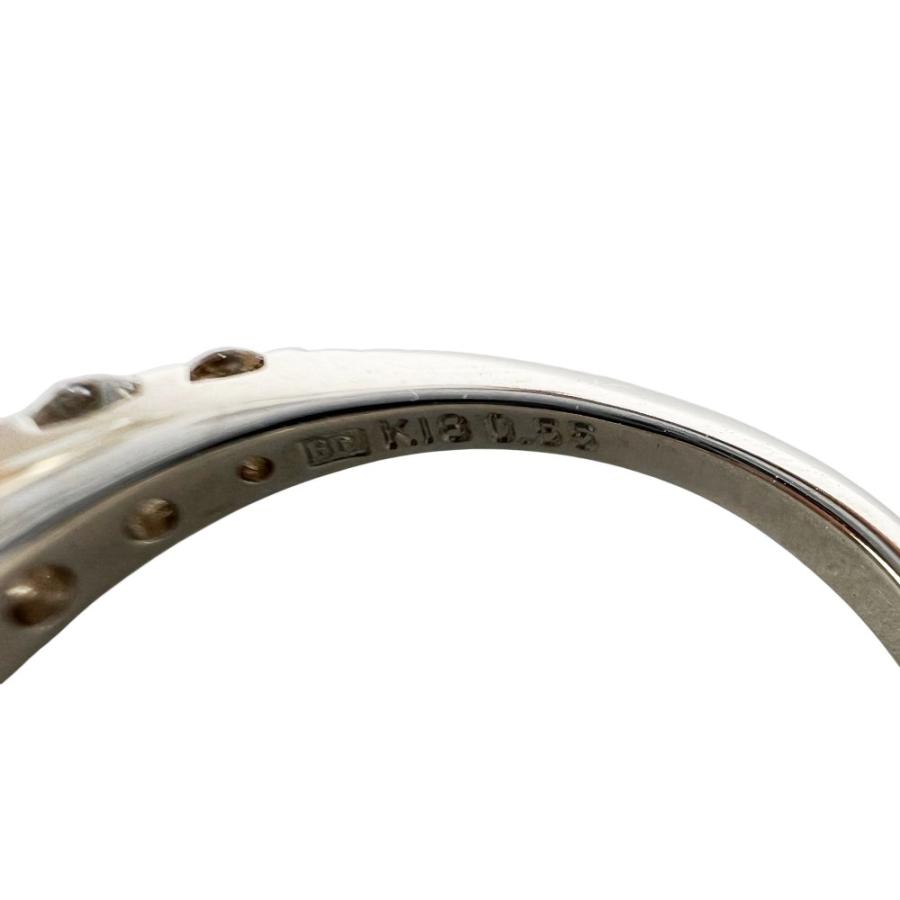 カシケイ ■新同■磨き済■ ネイキッド リング 指輪 アクセサリー 7PD D0.55ct K18 WG750 ホワイトゴールド #11 約2.6g 【696909】11 |  | 06