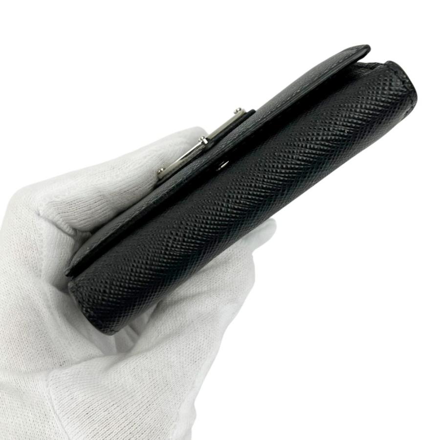 プラダ ■美品■  トライアングル 財布 三つ折り コンパクト ウォレット サイフ サフィアーノ ブラック 2MH042【697319】5 |  | 05