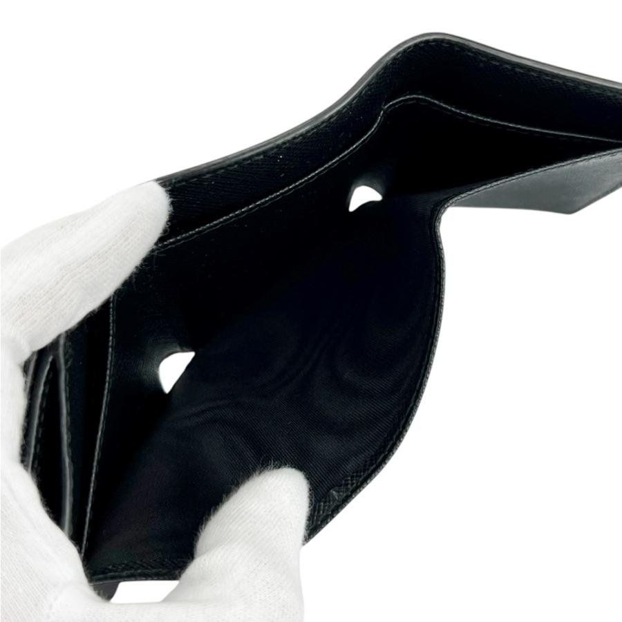 プラダ ■美品■  トライアングル 財布 三つ折り コンパクト ウォレット サイフ サフィアーノ ブラック 2MH042【697319】5 |  | 07