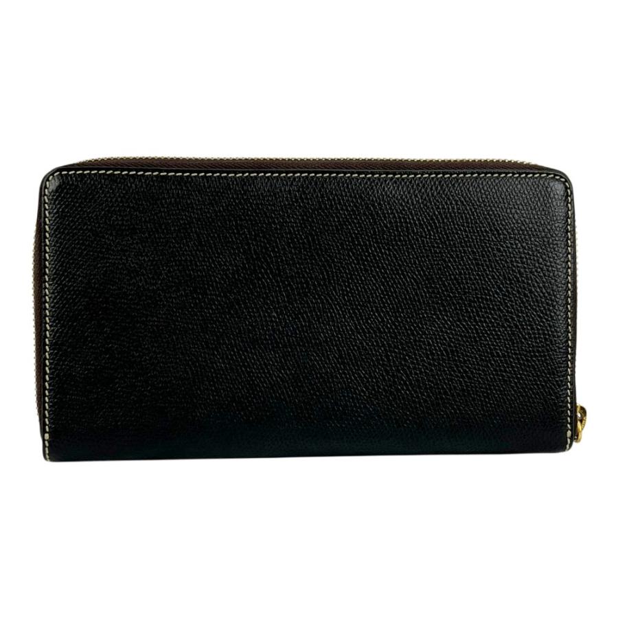 ロエベ ■美品■ ラウンドファスナー 長財布  財布 サイフ ウォレット 札入れ 札入れ アナグラム レザー ブラック 【697388】5 |  | 01
