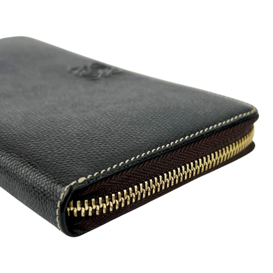 ロエベ ■美品■ ラウンドファスナー 長財布  財布 サイフ ウォレット 札入れ 札入れ アナグラム レザー ブラック 【697388】5 |  | 03