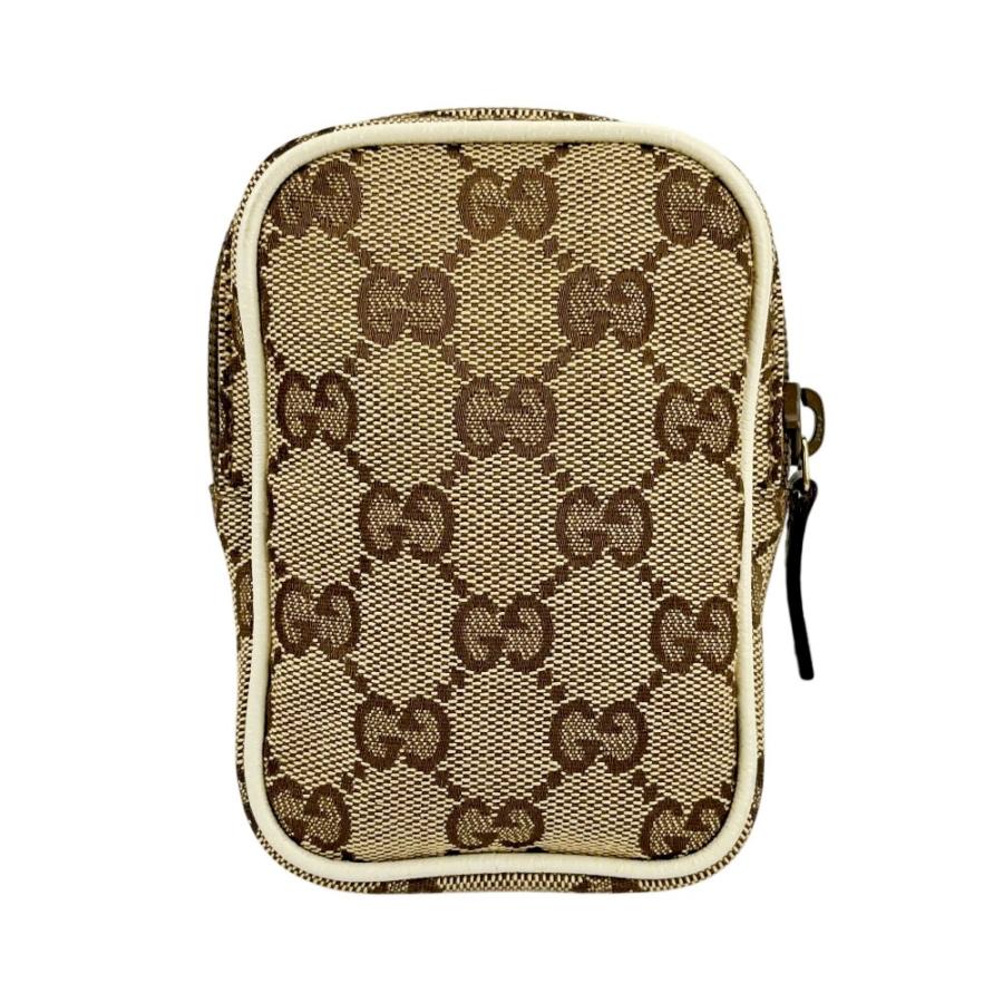 グッチ ■美品■ シガレットケース ポーチ 小物入れ GGキャンバス ベージュ【697821】13 |  | 01