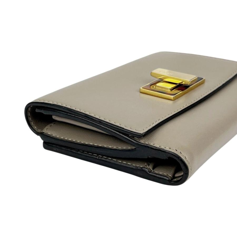 フェンディ ■中古■ ピーカブー 二つ折り 財布 ウォレット レザー グレー【698149】13 |  | 02