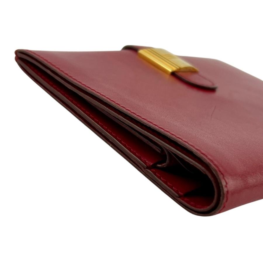 エルメス ■中古■ ソミュール ディアンヌ 二つ折り 財布 コンパクト ヴォーガリバー ルージュヴィフ ゴールド 〇X刻 【698422】8 |  | 02