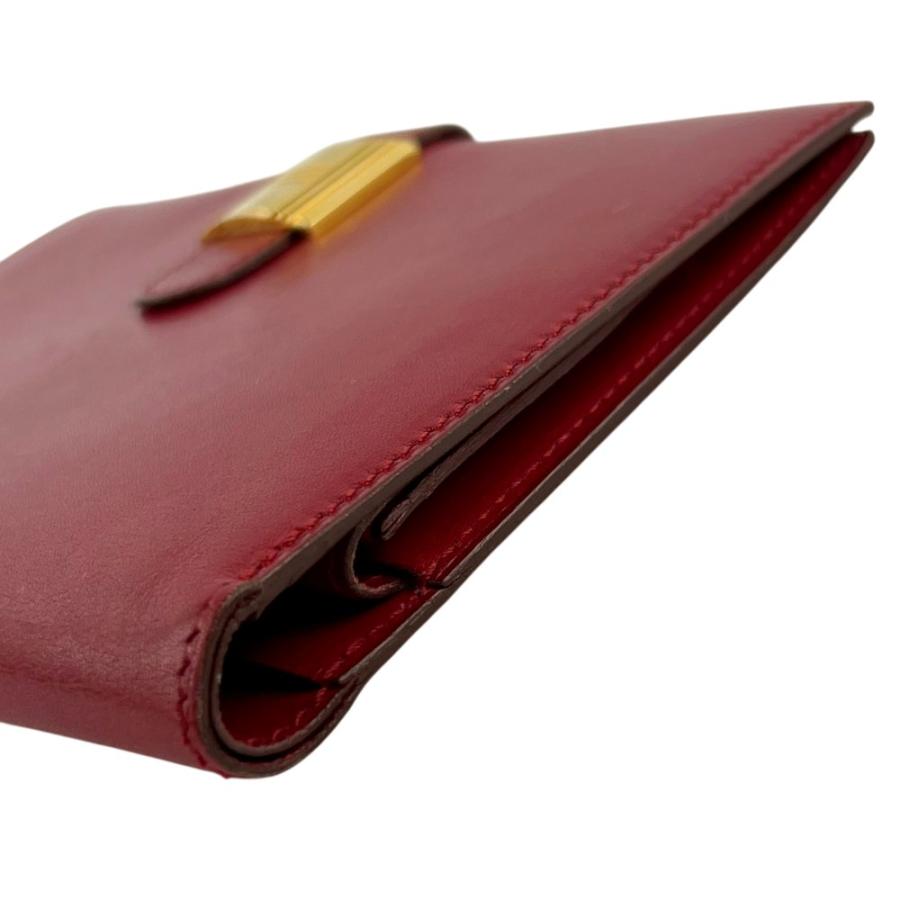 エルメス ■中古■ ソミュール ディアンヌ 二つ折り 財布 コンパクト ヴォーガリバー ルージュヴィフ ゴールド 〇X刻 【698422】8 |  | 03