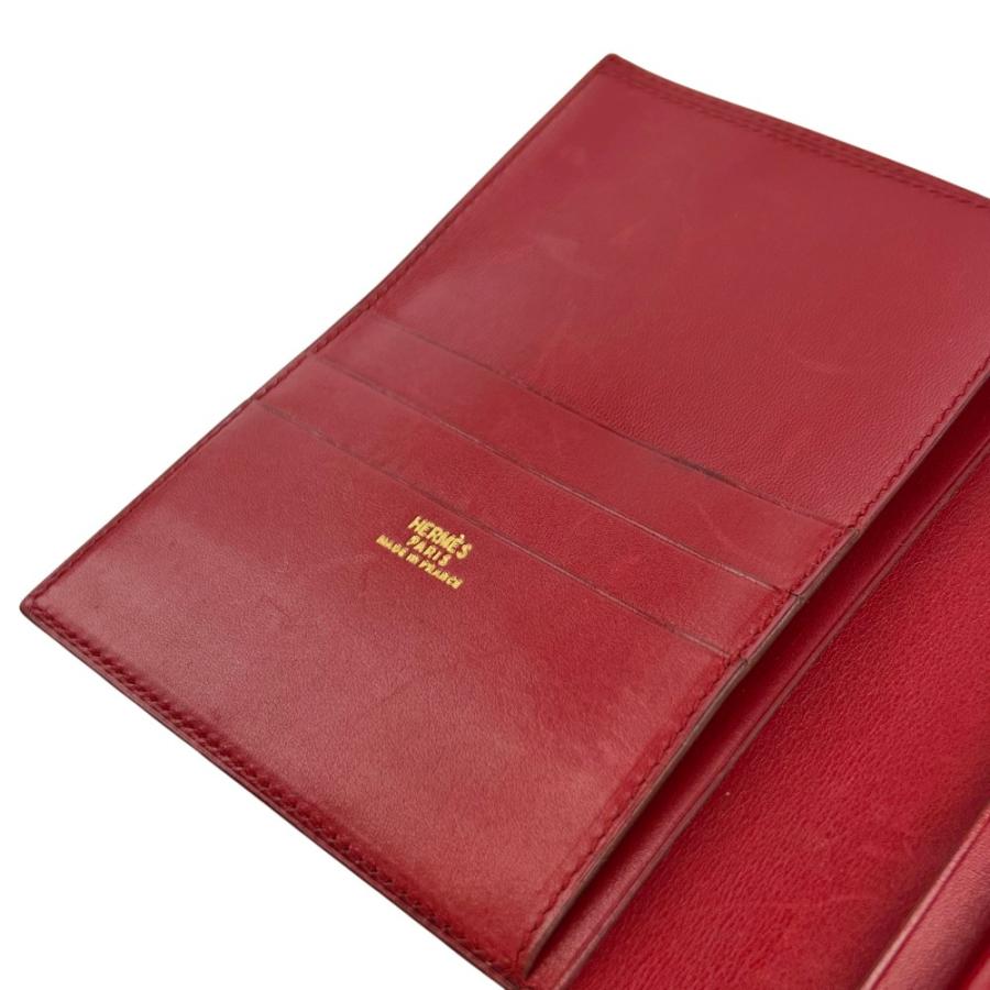 エルメス ■中古■ ソミュール ディアンヌ 二つ折り 財布 コンパクト ヴォーガリバー ルージュヴィフ ゴールド 〇X刻 【698422】8 |  | 08
