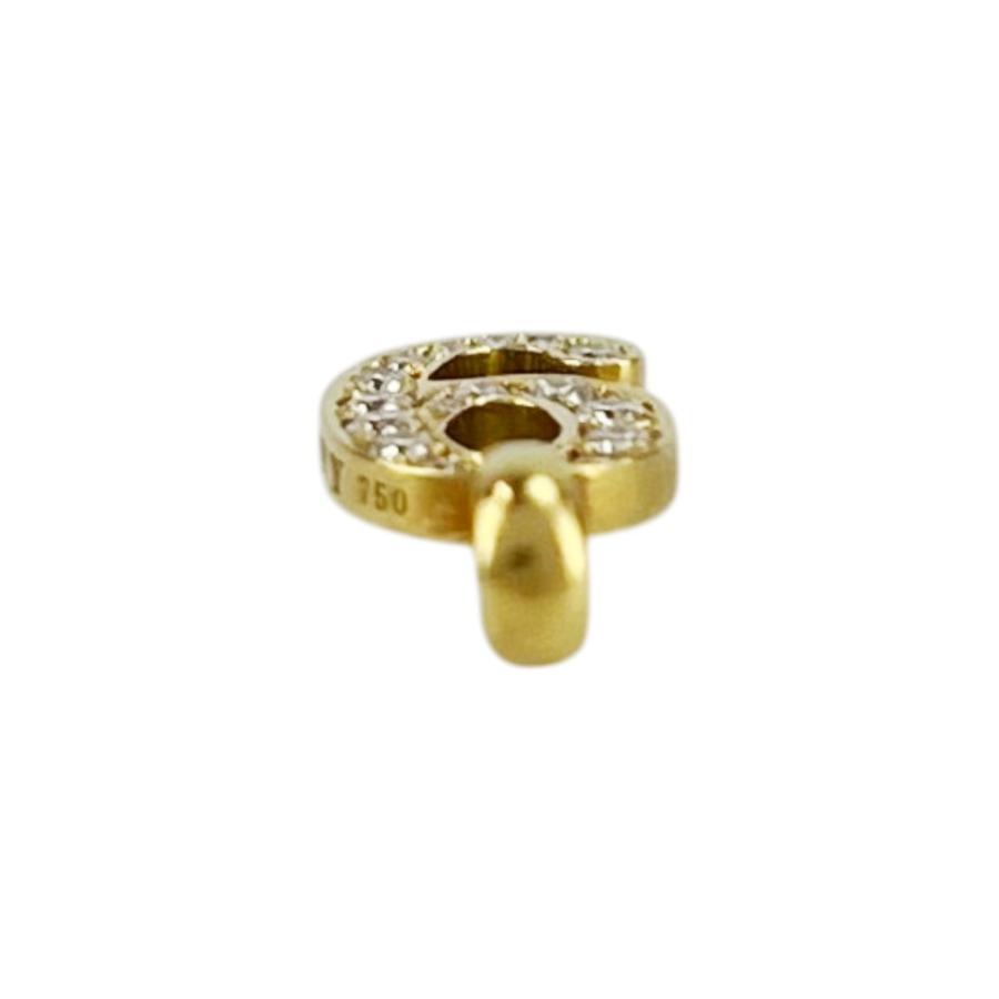 アイファニー ■美品■ No.9 ペンダント トップ チャーム ネックレス アクセサリー ゴールド YG750 K18 ダイヤ 1.0g 【699252】5 |  | 02