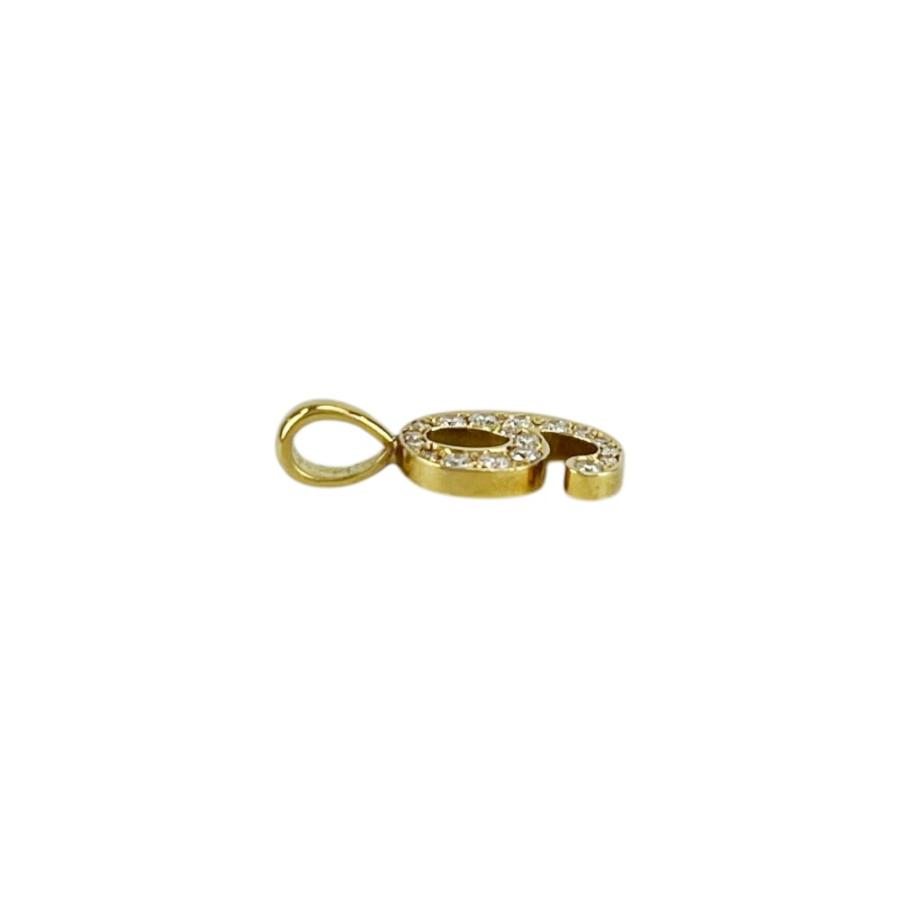 アイファニー ■美品■ No.9 ペンダント トップ チャーム ネックレス アクセサリー ゴールド YG750 K18 ダイヤ 1.0g 【699252】5 |  | 04