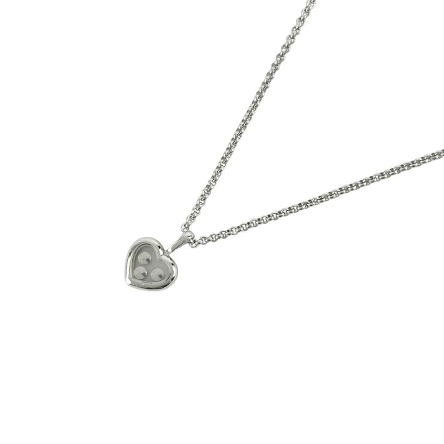 ショパール ■新同■磨き済■ ハッピーダイヤモンド ハート ネックレス アクセサリー K18 WG ホワイトゴールド 約11.9g 箱 【699313】11 |  | 01
