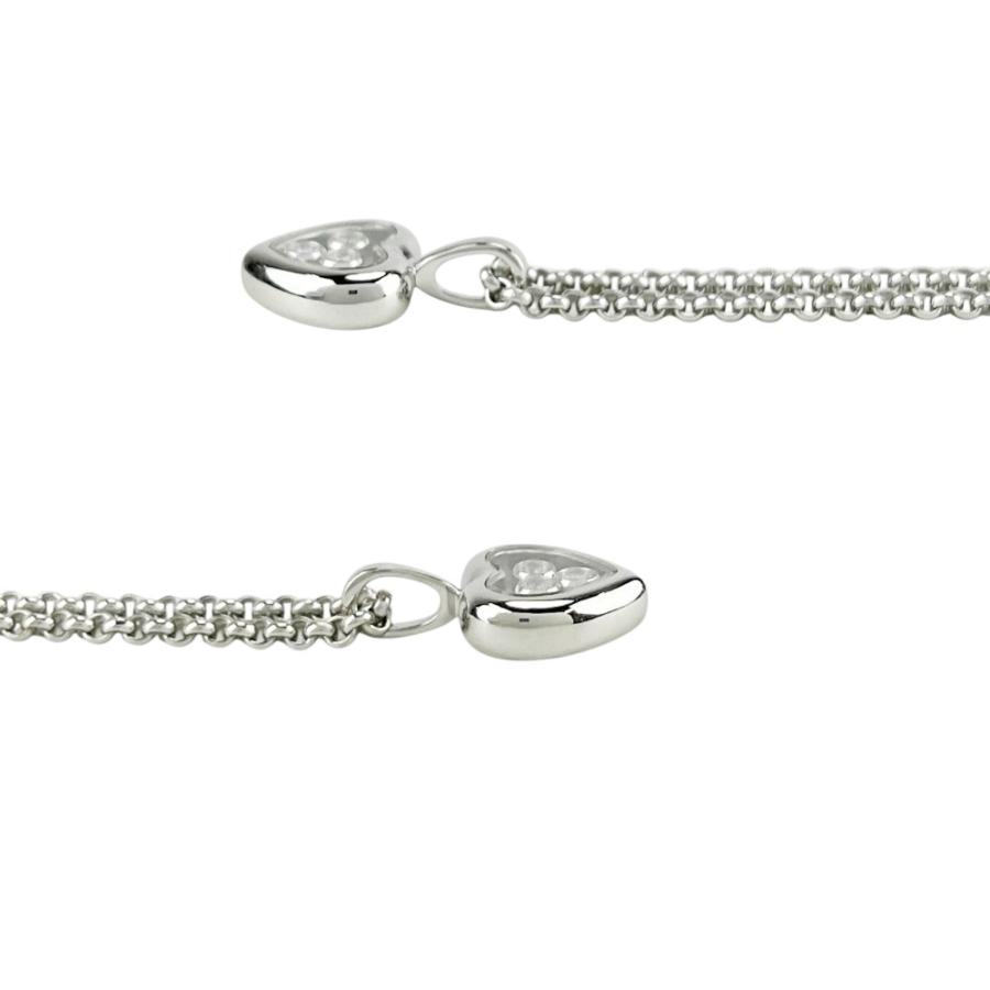 ショパール ■新同■磨き済■ ハッピーダイヤモンド ハート ネックレス アクセサリー K18 WG ホワイトゴールド 約11.9g 箱 【699313】11 |  | 02