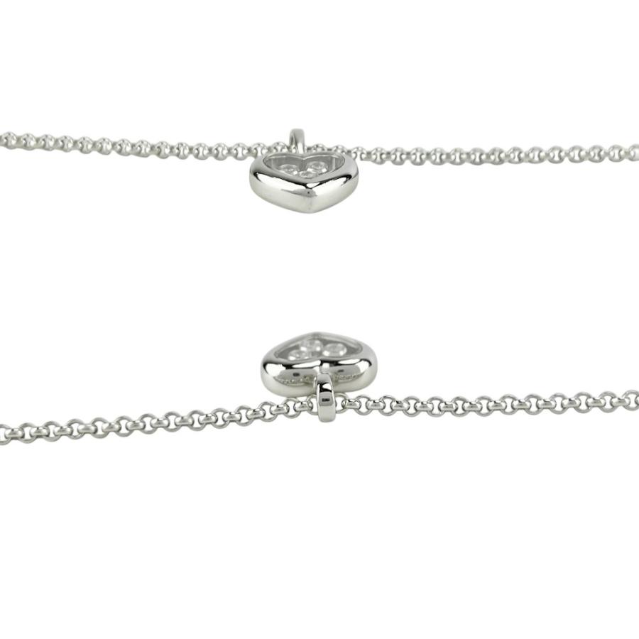 ショパール ■新同■磨き済■ ハッピーダイヤモンド ハート ネックレス アクセサリー K18 WG ホワイトゴールド 約11.9g 箱 【699313】11 |  | 03