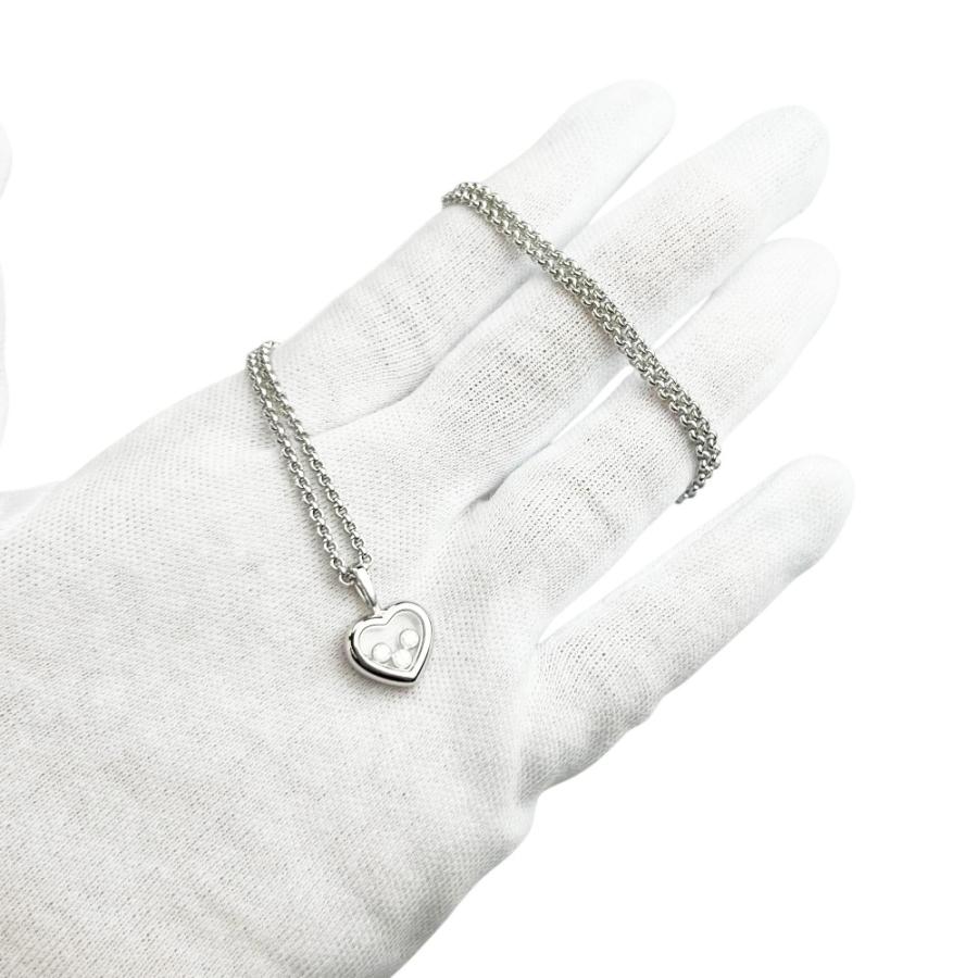 ショパール ■新同■磨き済■ ハッピーダイヤモンド ハート ネックレス アクセサリー K18 WG ホワイトゴールド 約11.9g 箱 【699313】11 |  | 07