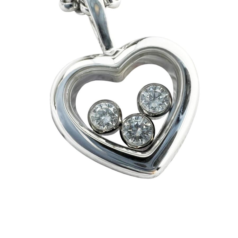 ショパール ■新同■磨き済■ ハッピーダイヤモンド ハート ネックレス アクセサリー K18 WG ホワイトゴールド 約11.9g 箱 【699313】11 |  | 08