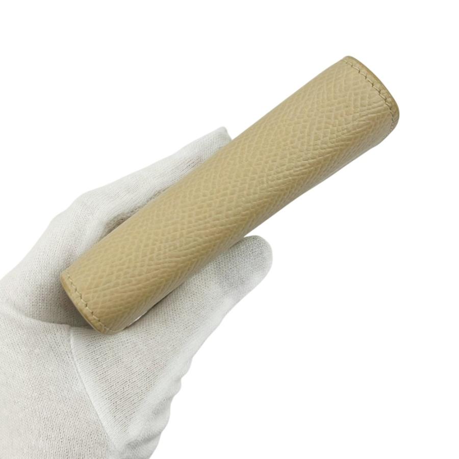 セリーヌ ■美品■ スミール トリフォールド ウォレット 二つ折り 財布 札入れ 小銭入れ レザー ベージュ 箱 【700231】5 |  | 04