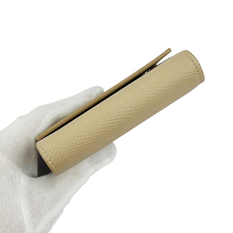 セリーヌ ■美品■ スミール トリフォールド ウォレット 二つ折り 財布 札入れ 小銭入れ レザー ベージュ 箱 【700231】5 |  | 05