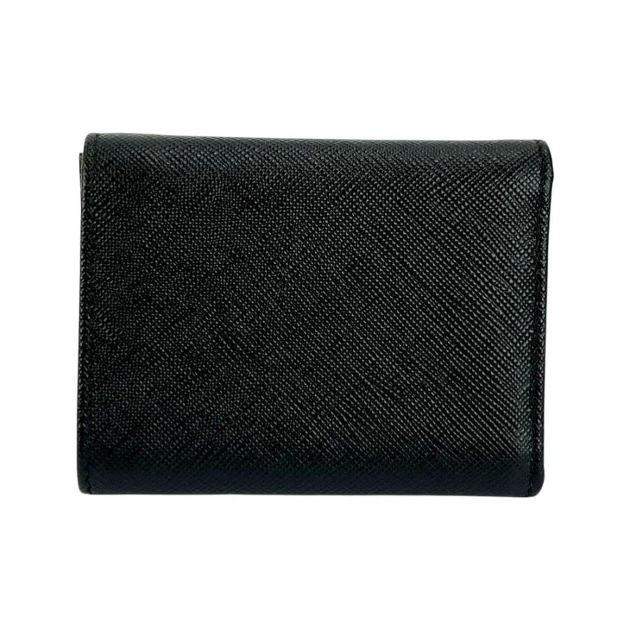 プラダ ■未使用■ トライアングル ロゴ 三つ折り 財布 コンパクト ウォレット レザー サフィアーノ ブラック NERO 2MH041 箱【700385】5 |  | 01