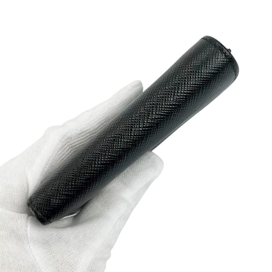 プラダ ■未使用■ トライアングル ロゴ 三つ折り 財布 コンパクト ウォレット レザー サフィアーノ ブラック NERO 2MH041 箱【700385】5 |  | 04