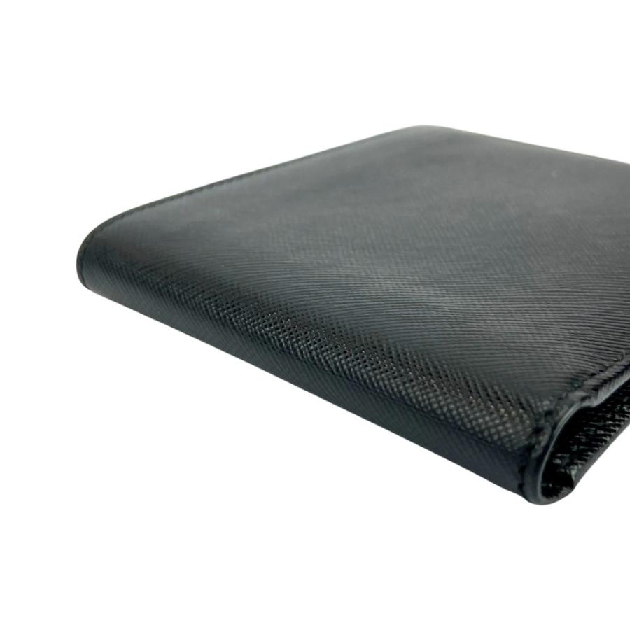 プラダ ■美品■ 二つ折り 札入れ 財布 サイフ ウォレット レザー サフィアーノ ブラック NERO 2M0513 箱【700392】5 |  | 02