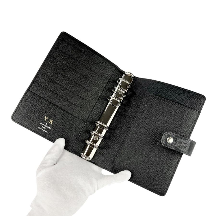 ルイヴィトン ■美品■ アジェンダMM 手帳カバー システム手帳 6穴 ダミエ グラフィット ブラック R20242【704321】13 |  | 06