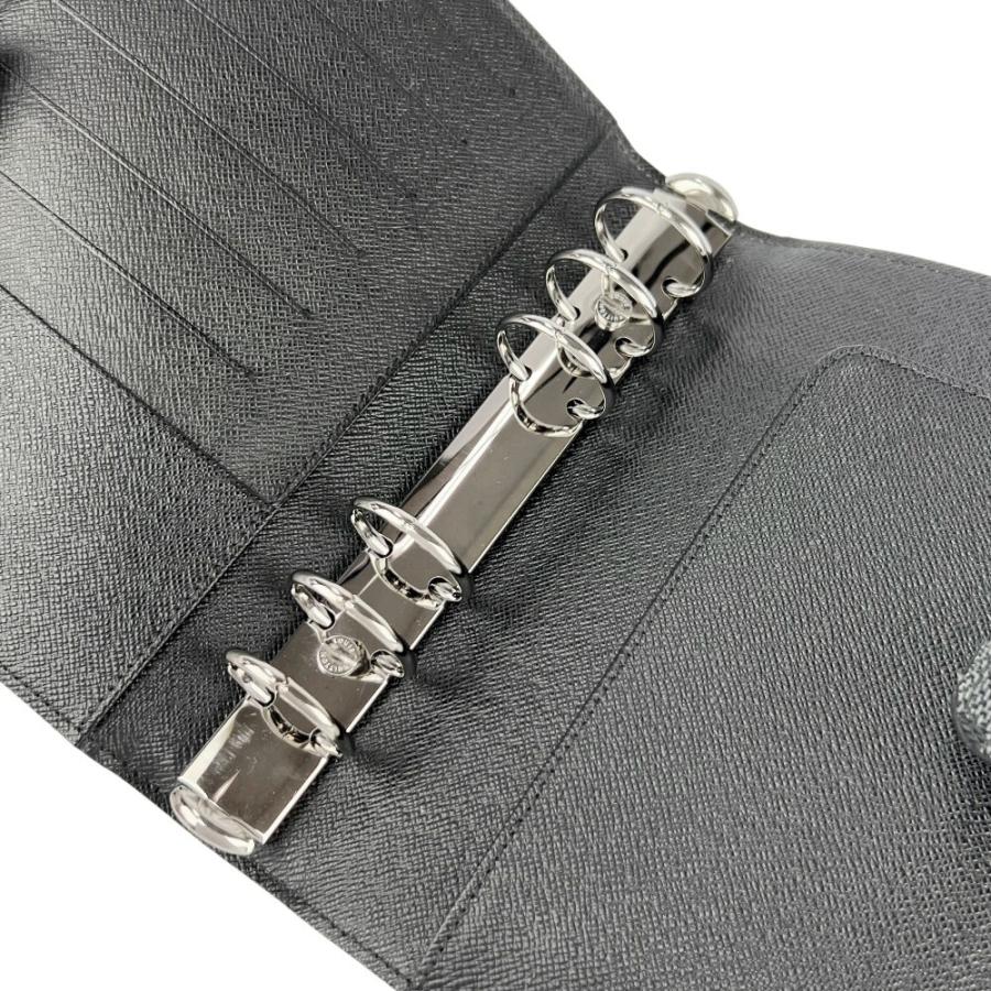 ルイヴィトン ■美品■ アジェンダMM 手帳カバー システム手帳 6穴 ダミエ グラフィット ブラック R20242【704321】13 |  | 07
