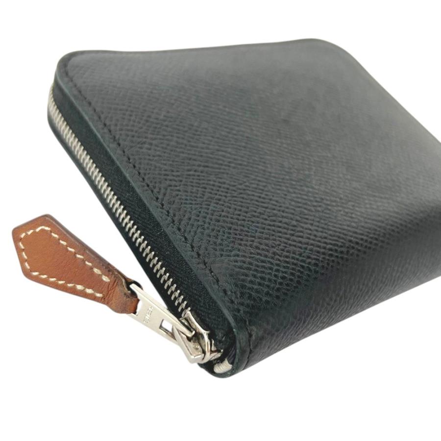 エルメス ■中古■ アザップコンパクト シルクイン カード コイン 財布 ラウンドファスナー エプソン ブラック A刻 【704987】3 |  | 02